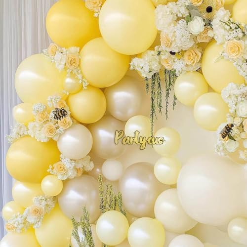 Pastel Yellow Balloon Arch Kit for Parties and Events