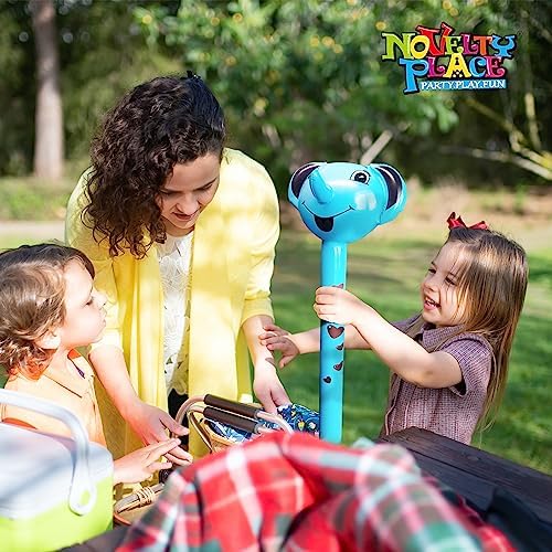 Novelty Place 6 Pcs Inflatable Animals with Sound