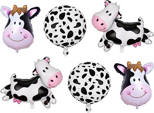 Lousuip Cow Balloons 2nd Birthday Decorations