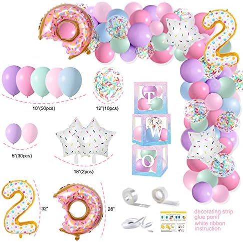 Two Sweet Donut Birthday Party Decorations Set