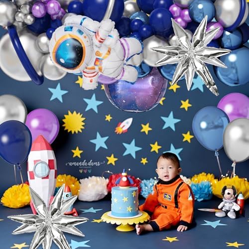 Amandir Space Balloon Garland Kit for Boys Birthday Decorations