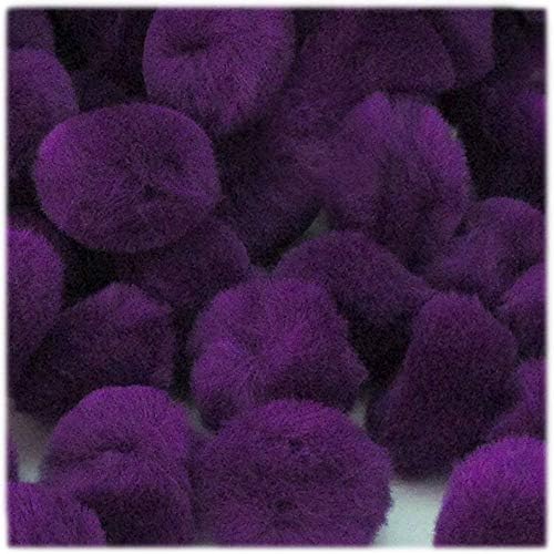 The Crafts Outlet 100-Piece Purple Pom Poms