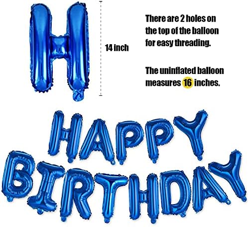 Happy Birthday Balloon Banner 16 Inch Inflatable Kit