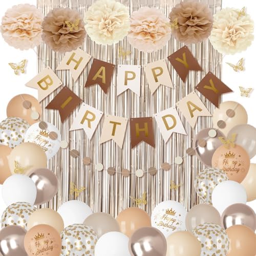Ouddy Party Neutral Birthday Decorations Set