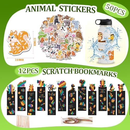 158 pcs Jungle Safari Party Favors for Kids