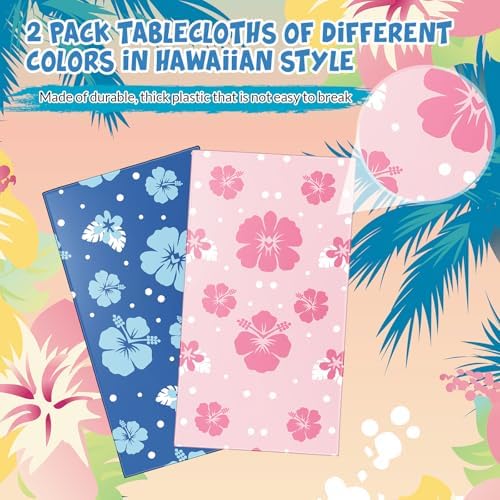 Oudain Hawaii Hibiscus Tablecloth Set