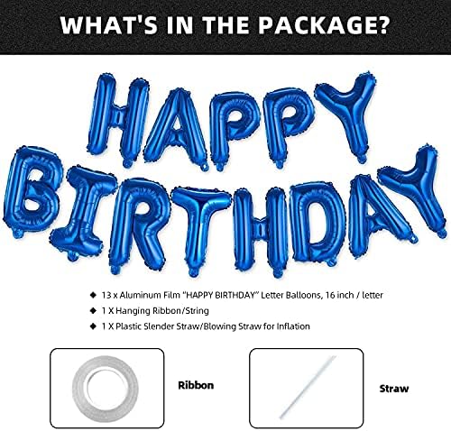 Happy Birthday Balloon Banner 16 Inch Inflatable Kit