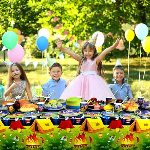 Camping Party Tableware Kit for 20 Guests