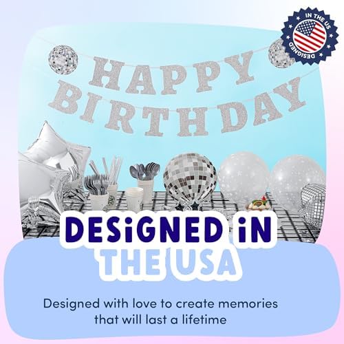 ecoZen Disco Birthday Decorations Set