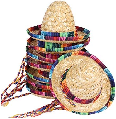 BTYMS 8 Piece Mini Sombrero Party Hats