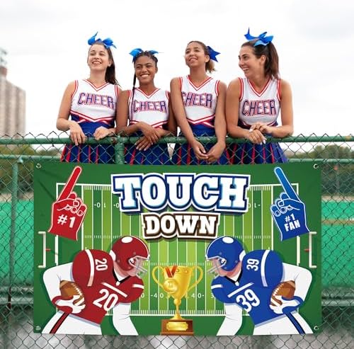 KatchOn Xtra Large Football Backdrop 72x44 Touchdown Banner