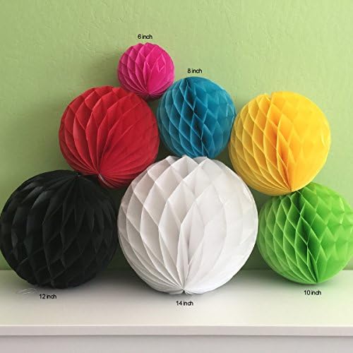 Allydrew Tissue Honeycomb Ball 6 Inch Gray 5 Pack