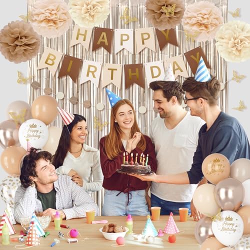 Ouddy Party Neutral Birthday Decorations Set