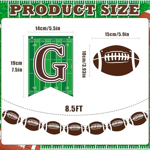 OHOME Football Party Decorations Banner