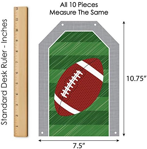 Big Dot of Happiness End Zone Football Door Banner Set