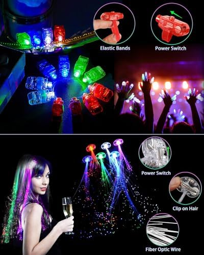 Unistylar 275 PCS Glow in the Dark Party Supplies