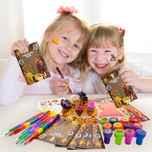 Cinrobiye 72 Pcs Western Party Favors Set