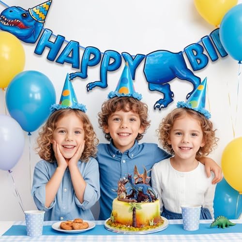 WERNNSAI Dinosaur Birthday Banner for Kids Party Decoration