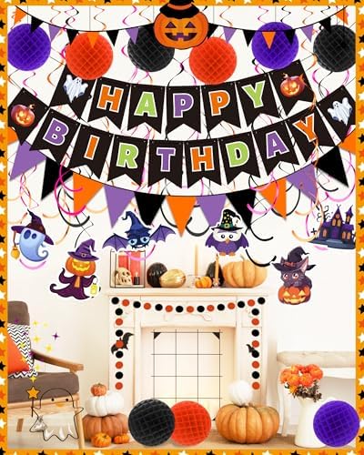 Halloween Birthday Party Decorations Set