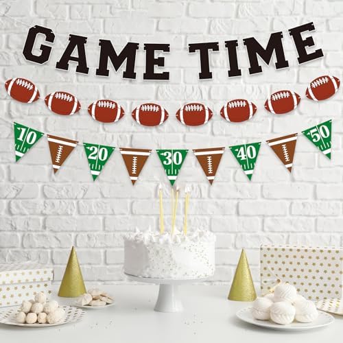 Football Banner Garland for Game Day Party Decor