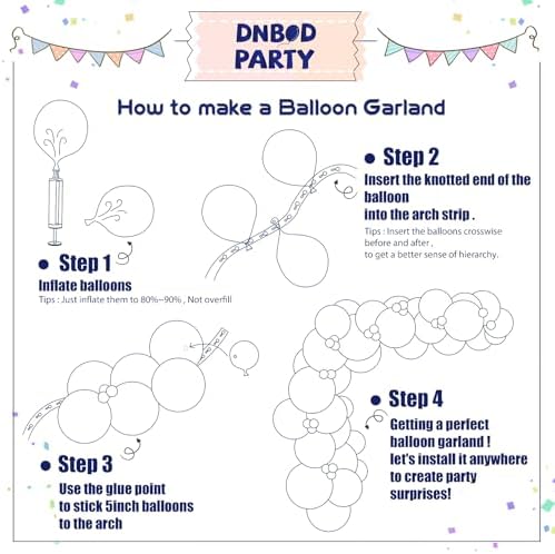 Nautical Balloon Arch Kit with Ocean Animals Decor