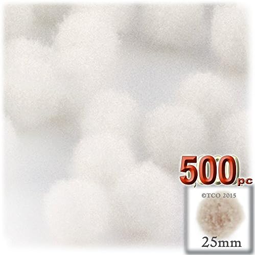 The Crafts Outlet 500-Piece Neon Green Pom Poms