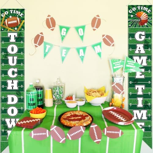 Hooqict Football Banners for Party Decorations