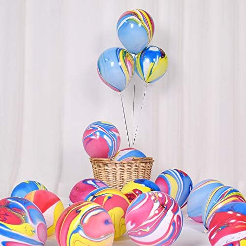 Mayen 50 Pcs 12 Inches Tie Dye Balloons for Parties and Celebrations