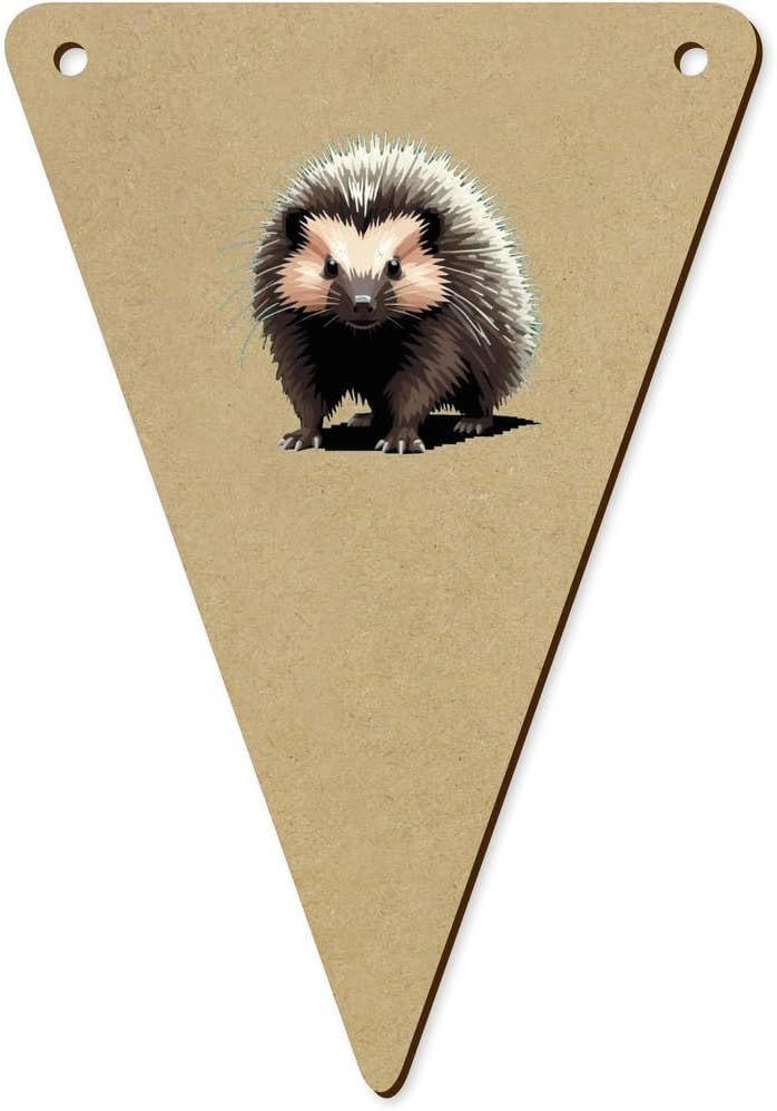 5 Pack Brazilian Porcupine Wooden Bunting Flags BN00085576