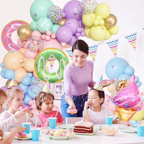 Pastel Donut Balloon Arch Garland Kit