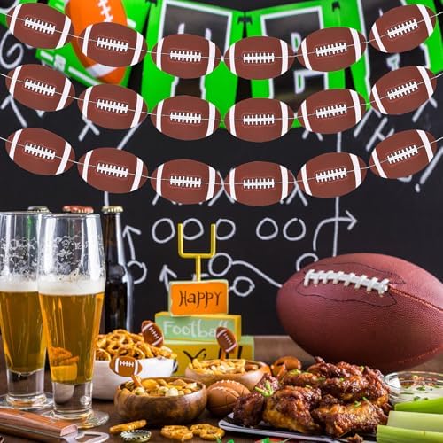 FOIMAS Football Hanging Garlands 8pcs Party Decorations