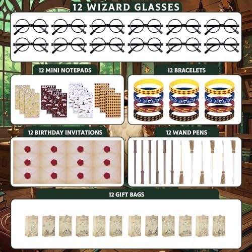 Vanblue 84Pcs Wizard Party Favor Pack