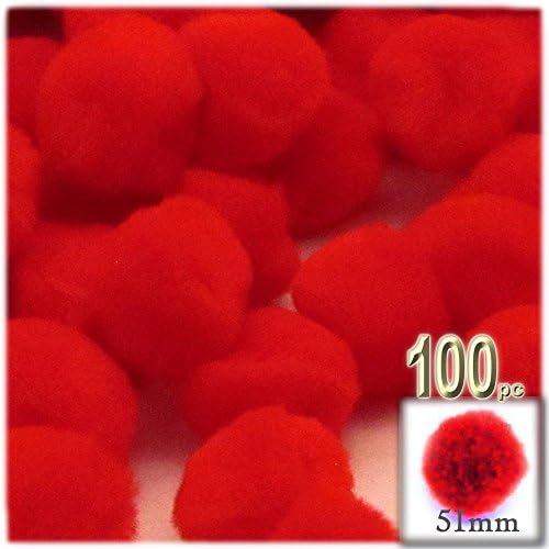 The Crafts Outlet 100-Piece Purple Pom Poms