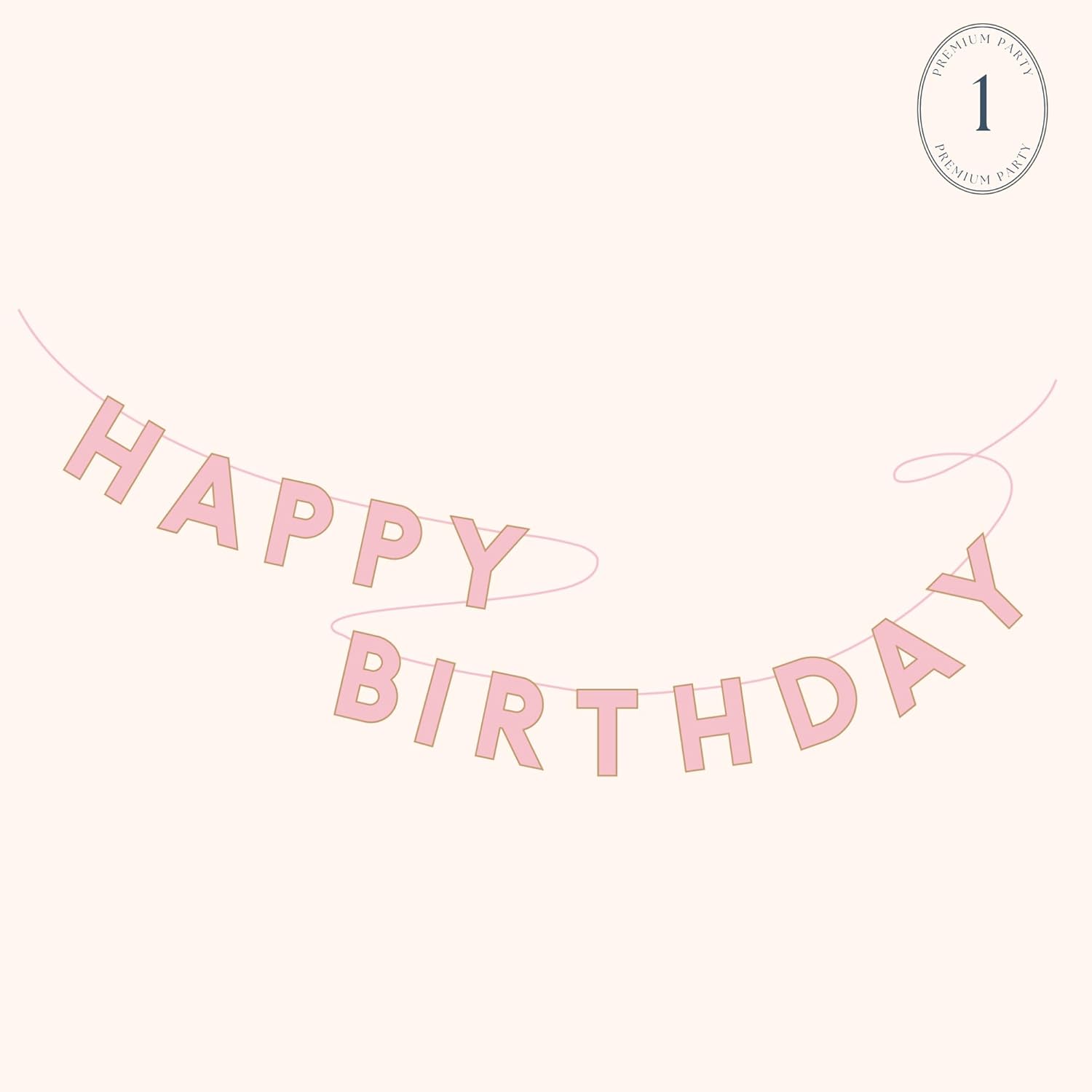 Bonjour Fte Signature Happy Birthday Banner - 10 Foot Long