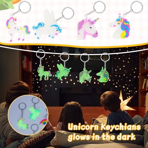 65 PCS Cute Keychains for Kids Party Favors