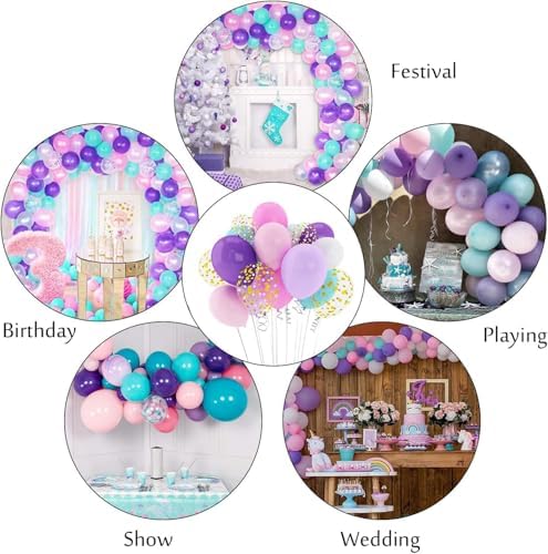 Amandir Unicorn Balloons Arch Garland Kit 168Pcs