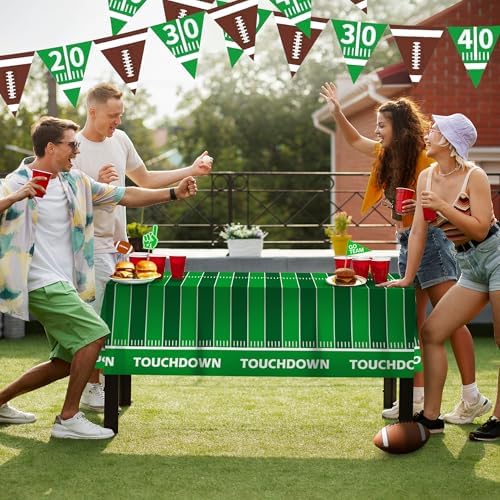 4Es Novelty 4 Pcs Football Flag Banner Set