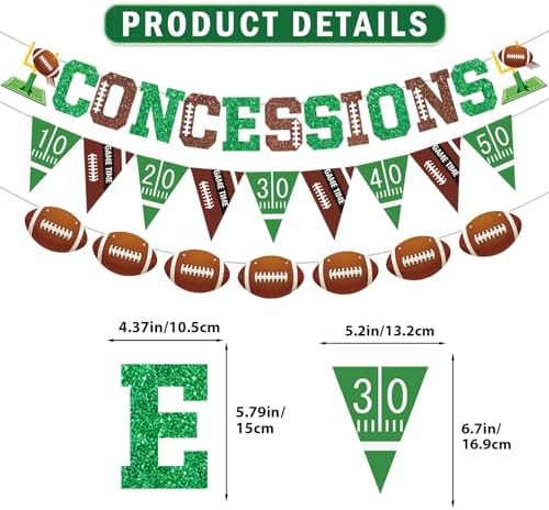 Football Party Decorations Banners Set