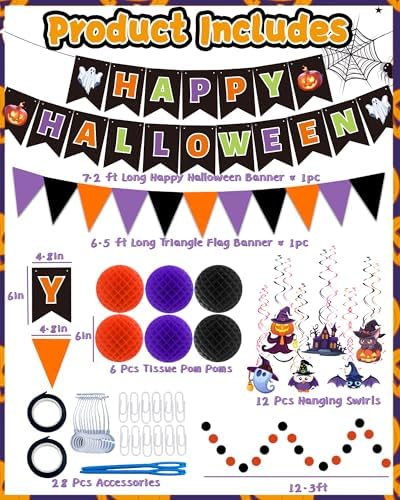 Happy Halloween Banner Party Decorations