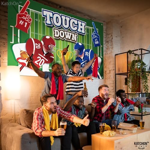 KatchOn Xtra Large Football Backdrop 72x44 Touchdown Banner