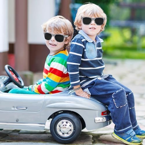 24PCS Race Car Sunglasses Wristbands Party Set