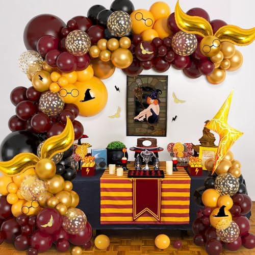Ouddy Life Magical Wizard School Balloons Arch Kit 172pcs