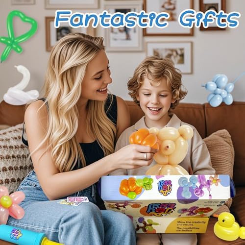 AJOYEGG Balloons Animal Kit with Pump for Kids