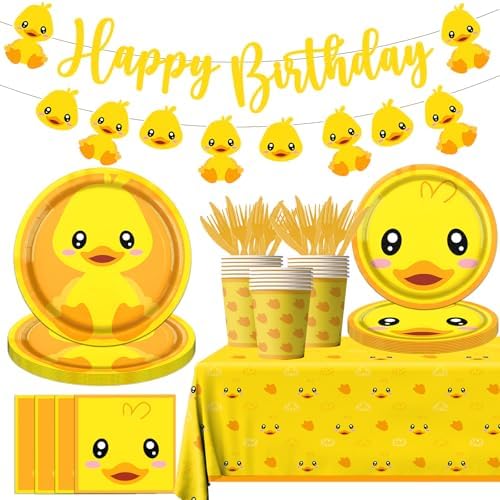 Rubber Duck Party Supplies Set for 20 Guests
