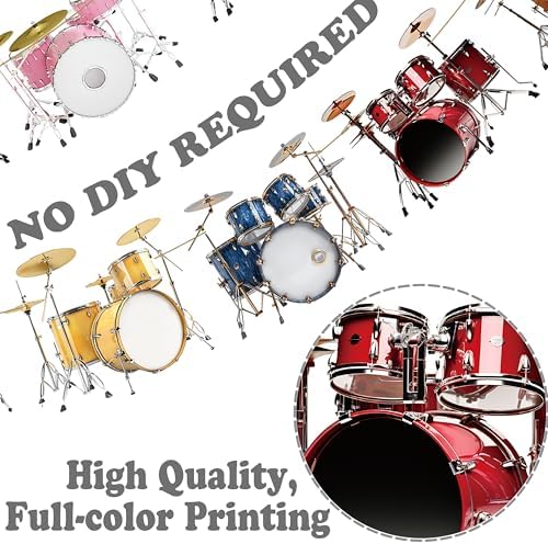 2pcs Drum Banners for Birthday Party Decorations