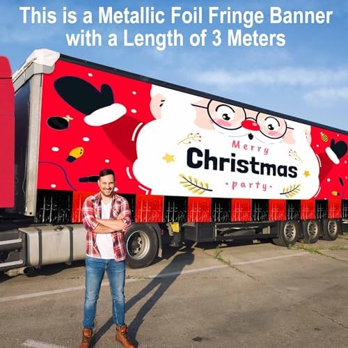 4 Pack 10 Ft Metallic Foil Garland Streamers