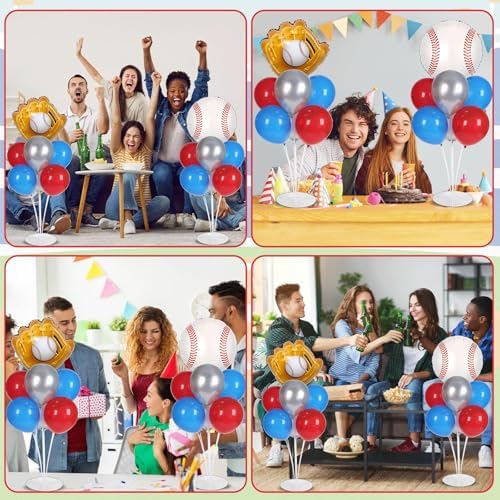 Baseball Themed Balloons Stand Kit 2 Sets