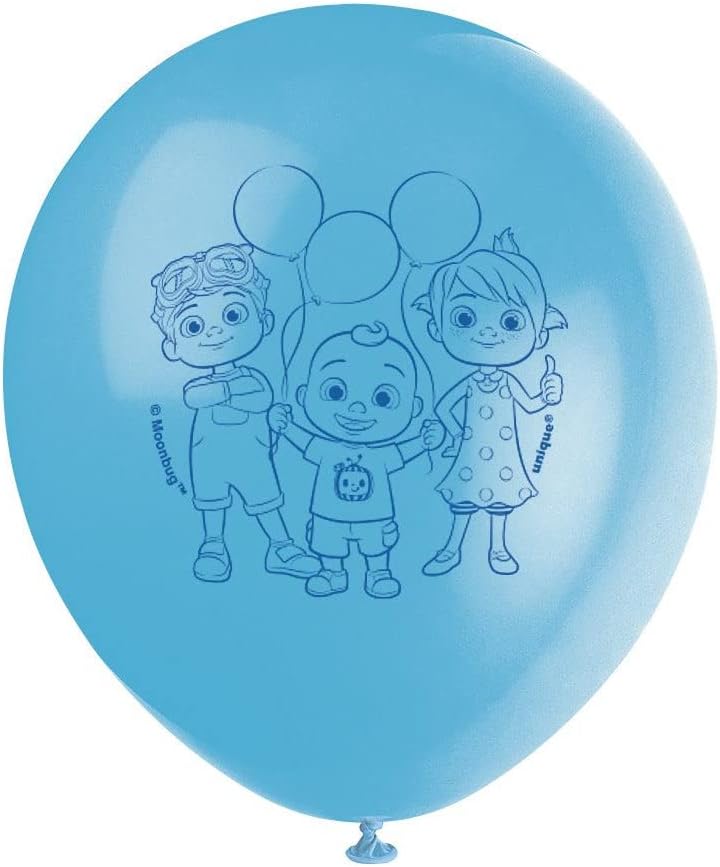 Cocomelon Latex Balloons 12 Inch Pack of 8