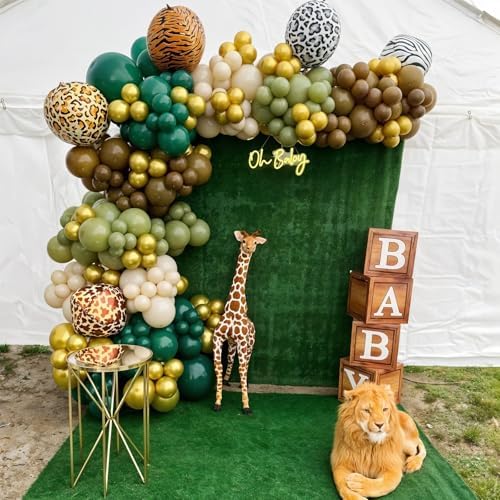6PCS Safari Animal Balloons 22Inch for Kids Party Decor