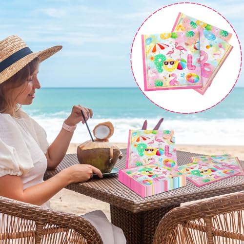 40pcs Pool Party Napkins for Summer Beach Events